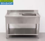 HCB RVS Spoeltafel spoelbak 120 x 60 cm Horeca, Ophalen of Verzenden, Nieuw zonder verpakking