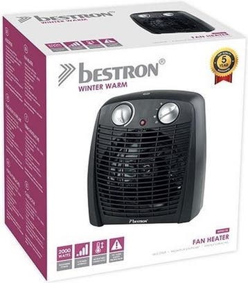 Bestron Ventilatorkachel met 2 warmtestanden, incl., Ophalen of Verzenden, Zo goed als nieuw