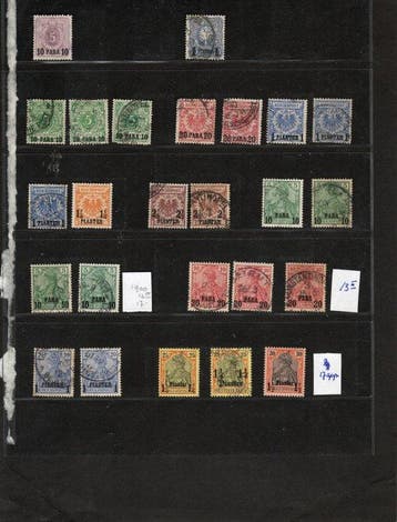 Duitsland en Koloniën 1884/1908 - Kleine kavel Duitse Post, Gestempeld