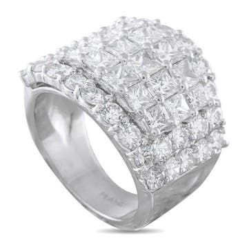 Ring Platina, Platina en 4,25 ct diamantring - 4.25ct. tw., Nieuw