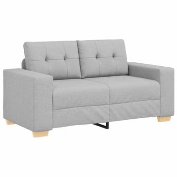 vidaXL Loveseat Wolkengrijs 160 cm Stof, Verzenden, Nieuw, Stof, 150 tot 200 cm
