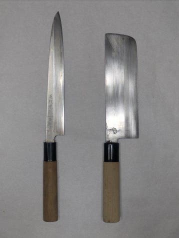 Keukenmes - Staal, Hout - Japan - Traditionele Japanse