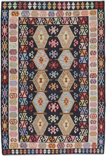Handgeweven Designer Kelim – Afghan Design - Kelim - 291 cm, Nieuw