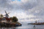 Hermanus Koekkoek II (1836–1909) - Hollands Havengezicht bij, Antiek en Kunst, Kunst | Schilderijen | Klassiek