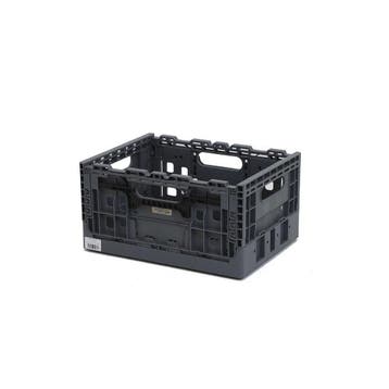 Wicked Smart Crate Donkergrijs met zwarte grepen, Fietsen en Brommers, Fietsaccessoires | Fietsmanden, Verzenden, Nieuw