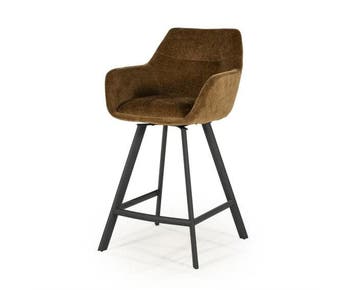 BarKruk Bliss with armrest - mustard | BY-BOO, Ophalen of Verzenden, Nieuw