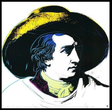 Andy Warhol - “Johann Wolfgang von Goethe, 1982”. Gesigneerd