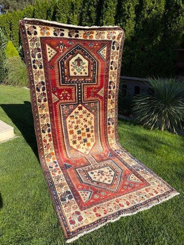 Nieuwe vintage Turkse Kazak tapijt - Tapijt - 300 cm - 135, Huis en Inrichting, Nieuw