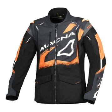Macna Landmark MX Jas Grijs Oranje, Motoren, Kleding | Motorkleding, Nieuw met kaartje, Jas | textiel, Macna, Heren