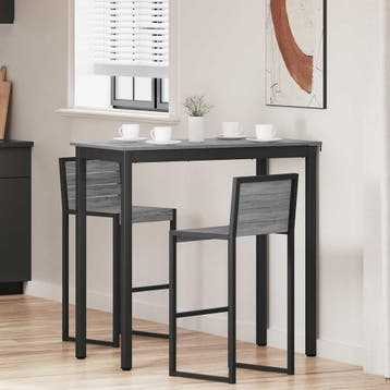 vidaXL Staande Bartafel Bewerkt hout Rechthoekig, Huis en Inrichting, Verzenden, Nieuw