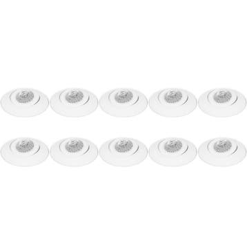 10x Spot Armatuur - GU10 Inbouwspot - Pragmi Nivas Pro Rond, Ophalen of Verzenden, Nieuw, Overige fittingen, Plafondspot of Wandspot