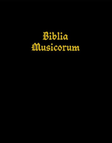 Biblia Musicorum | Gideon Karting | Nieuw, Ophalen of Verzenden, Nieuw, Gideon Karting