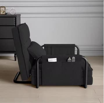Vouwbare Vloersofa met Verstelbare Rugleuning en Opbergvakke, Verzenden, Nieuw