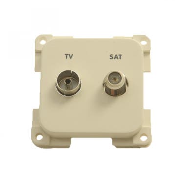 Presto Contactdoos TV + SAT Inbouw S-10.000 Wit, Ophalen of Verzenden, Nieuw