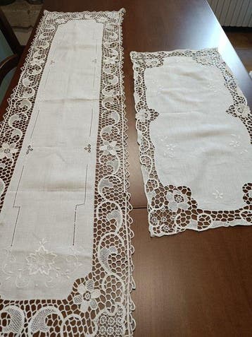 Tafelkleed (2) - 120 cm - 40 cm - Een paar linnen