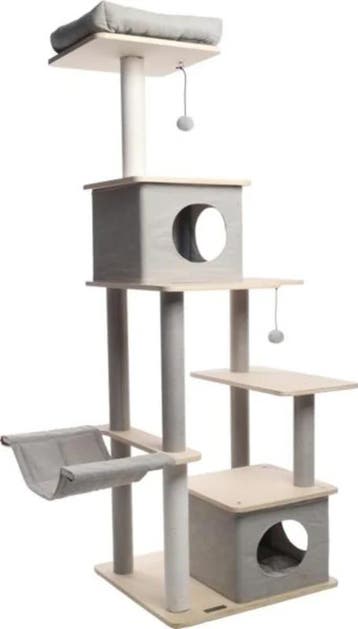 Krabpaal Luisa Grijs (Krabpalen, Katten), Verzenden, Nieuw, Krabpaal