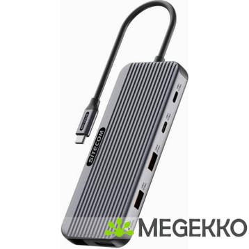 Sitecom 8 in 1 USB-C Power Delivery Multiport Adapter Pro 1x, Verzenden, Nieuw, Sitecom