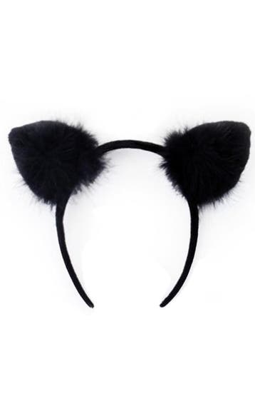 KIMU® Haarband Zwarte Kat Oortjes Zwart Dons Diadeem Katteno, Kleding | Dames, Ophalen of Verzenden, Nieuw, Carnaval, Accessoires