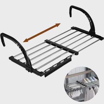 Uitschuifbaar RVS Droogrek - Opvouwbaar, voor Radiator, Balk, Verzenden, Nieuw