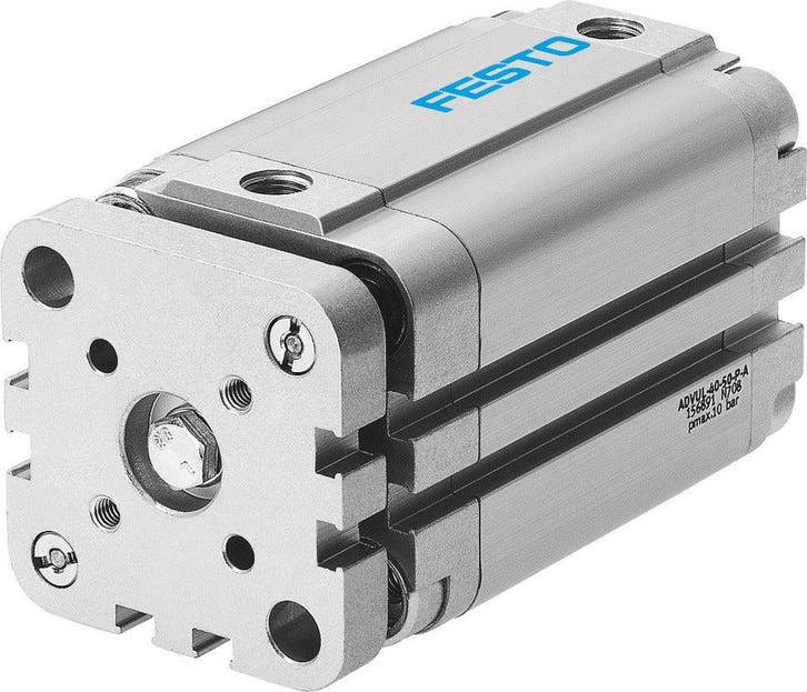 Festo Compacte Cilinder 50mm Boring 40mm Slag Dubbelwerkend, Doe-het-zelf en Verbouw, Gereedschap | Machine-onderdelen en Toebehoren