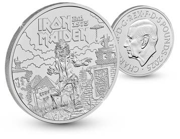 Music Legends - Iron Maiden 5 Pounds munt 2025, Verzenden