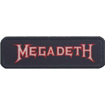 Megadeth - Logo Outline afgerond patch officiële merchandise, Ophalen of Verzenden, Nieuw, Kleding