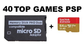 Micro SD met 40 toptitels naar keuze voor PSP, Nieuw