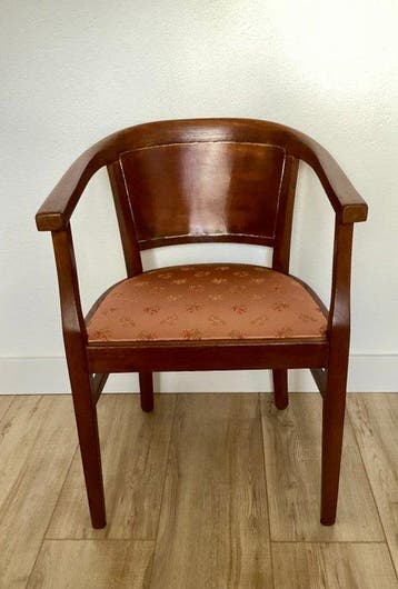 Thonet - Fauteuil - Satijn, Eik - Arm/Bureaustoel