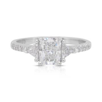 Ring - 18 karaat Witgoud - 1.33ct. tw. Diamant (Natuurlijk), Nieuw