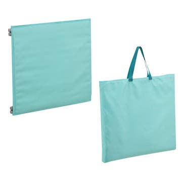 Strandmat Donostia met rugleuning set van 2 turquoise [en.ca, Verzenden, Nieuw