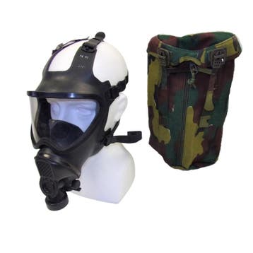 Belgische BEM-4GP Volgelaatsmasker / Gasmasker met  Tas,..., Verzamelen, Militaria | Algemeen, Ophalen of Verzenden, Landmacht