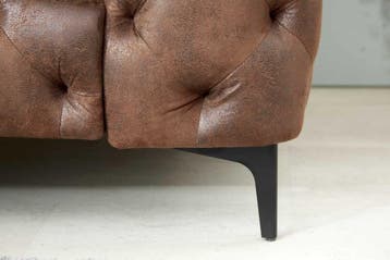 Design Chesterfield Fauteuil MODERN BAROK 120cm antiek bruin, Ophalen of Verzenden, Nieuw