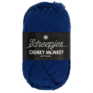Scheepjes Chunky Monkey - 1117 royal blue - Acryl Garen, Ophalen of Verzenden, Nieuw
