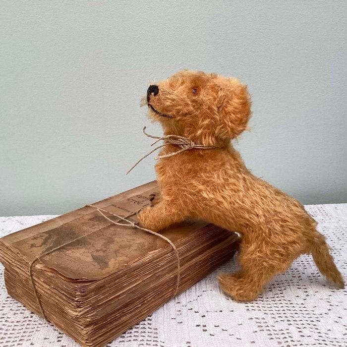 Steiff - Pluche dier Steiff Terrir dog  Terry  -, Antiek en Kunst, Antiek | Speelgoed