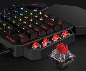 Draadloos One-Handed Gaming Keypad RGB 42 Toetsen Macro, Verzenden, Nieuw