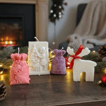 Kerst Kaars Set | Scentulp, Verzenden, Nieuw