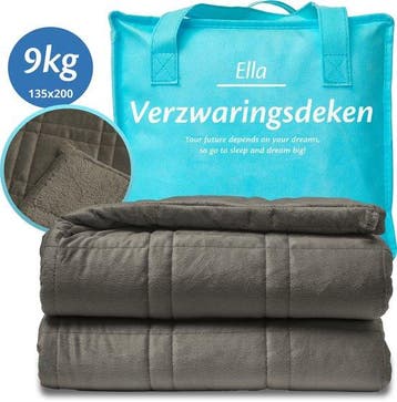 2dekans | EL Life Verzwaringsdeken 9 kg - Fluweel & Sherpa, Huis en Inrichting, Slaapkamer | Beddengoed, Ophalen of Verzenden