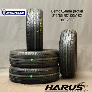 215/65/17 103V S2 Michelin zomerbanden demo 6,4mm profiel 4X, Auto-onderdelen, 17 inch, Ophalen of Verzenden, Band(en), Personenwagen