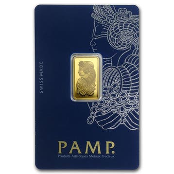5 Gram goudbaar Pamp Suisse - Lady Fortuna, Verzenden, Goud