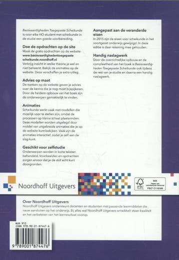 Basisvaardigheden toegepaste scheikunde voor het HO /, Boeken, Verzenden, Gelezen, Gooitzen Zwanenburg