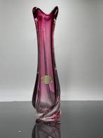 Val Saint Lambert - Vaas - Kristal - Roze vaas VSL