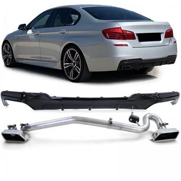 Diffuser BMW 5 Serie M Pakket F10 F11 Zilveren Sierstukken, Ophalen of Verzenden, Nieuw