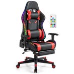 LIVSK LED Gamingstoel - Verstelbaar met RGB Verlichting en I, Huis en Inrichting, Banken | Bankstellen, Verzenden, Nieuw