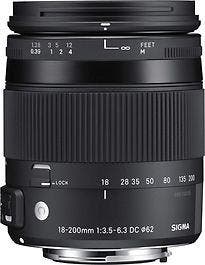Sigma C 18-200 mm F3.5-6.3 DC HSM OS Macro 62 mm filter, Verzenden, Zo goed als nieuw, Macrolens