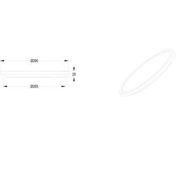 LED Plafondlamp - Plafondverlichting - Trion Urea - 18W -, Ophalen of Verzenden, Nieuw, Kunststof