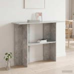 vidaXL Wandtafel Betongrijs 100 x 30 x 75 cm Bewerkt hout, Minder dan 50 cm, Verzenden, Nieuw, 75 cm of meer