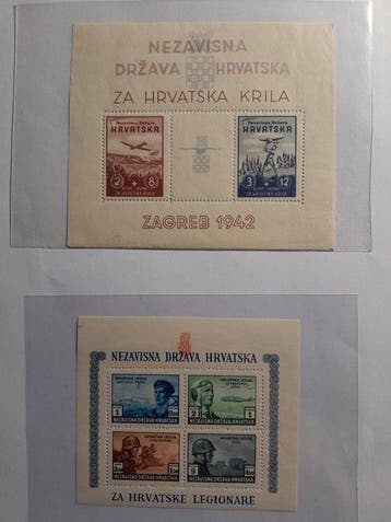 Kroatië 1919/1945 - Kroatië postzegelvelletjes 1941–1944, Gestempeld