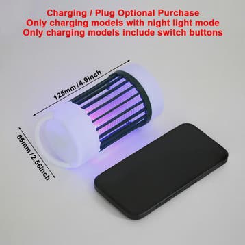 Elektrische Muggenlamp UV Insectendoder - USB Oplaadbaar & D, Verzenden, Nieuw