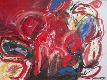 Gerriet Postma (1932-2009) - Abstracte compositie, Antiek en Kunst