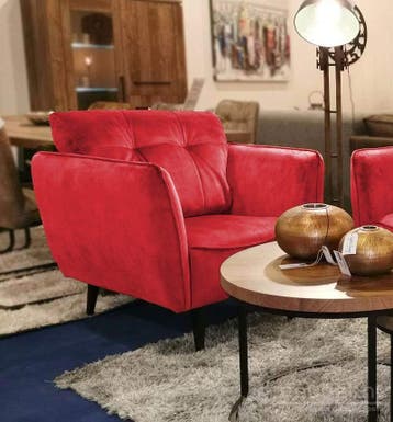 Fauteuil Akker - fauteuils - Rood, Nieuw, Rood, Stof